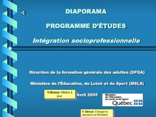 diaporama programme d tudes int gration socioprofessionnelle