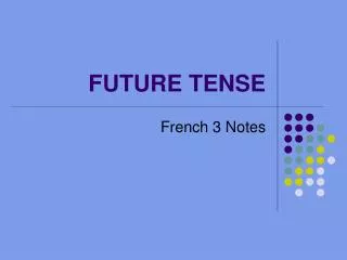 future tense