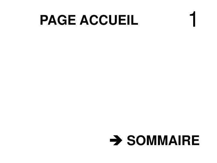page accueil