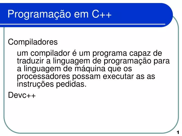 programa o em c