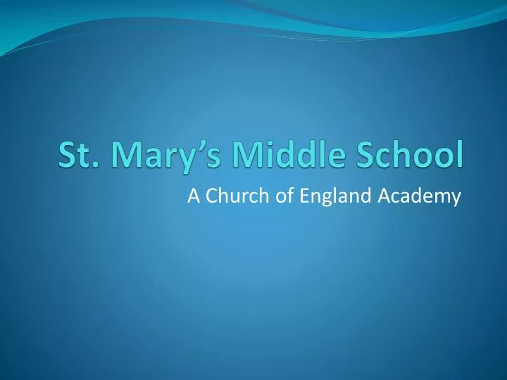 st mary s middle school