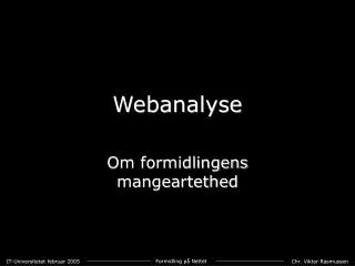 Webanalyse