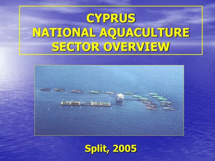 cyprus national aquaculture sector overview