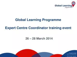 Global Learning Programme Expert Centre Coordinator training event