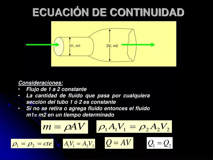 ecuaci n de continuidad