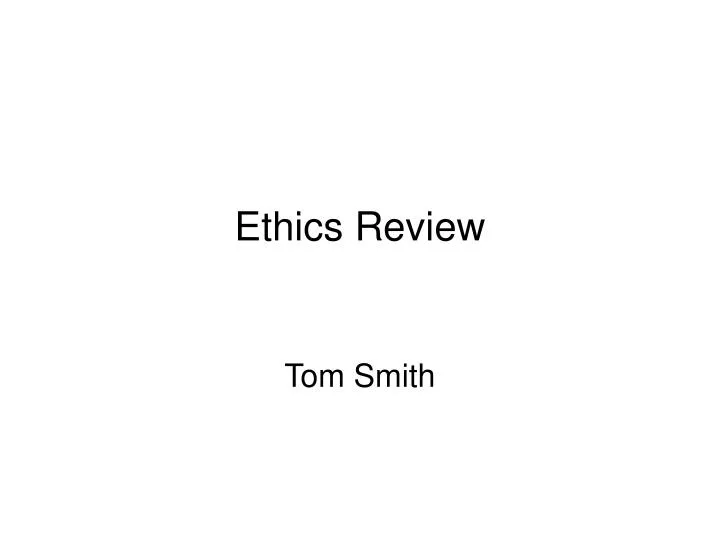 ethics review
