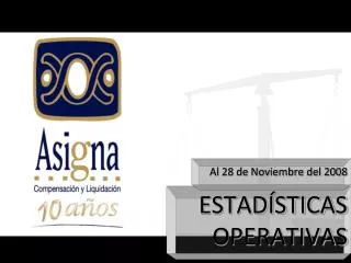 estad sticas operativas