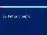 Le Futur Simple - slide 1