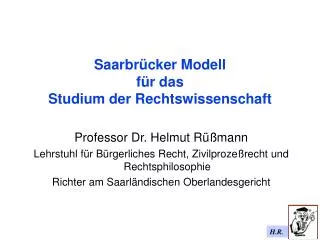 saarbr cker modell f r das studium der rechtswissenschaft