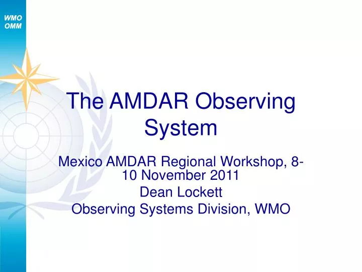 the amdar observing system