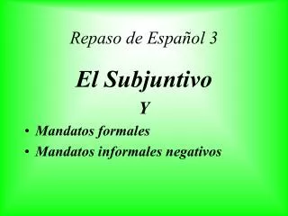 repaso de espa ol 3