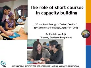 The role of short courses in capacity building