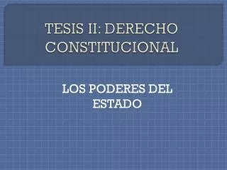 tesis ii derecho constitucional