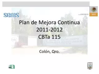plan de mejora continua 2011 2012 cbta 115