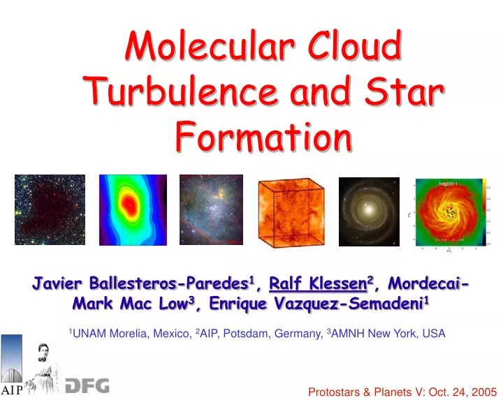 molecular cloud turbulence and star formation