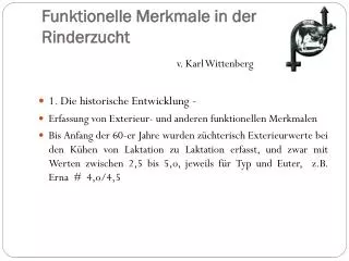 funktionelle merkmale in der rinderzucht