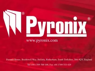 Pyronix House, Braithwell Way, Hellaby, Rotherham, South Yorkshire, S66 8QY, England