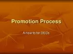 Promotion Process - slide 1