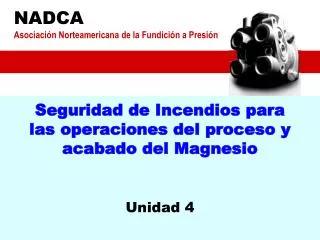seguridad de incendios para las operaciones del proceso y acabado del magnesio