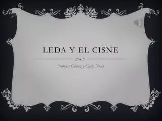 leda y el cisne
