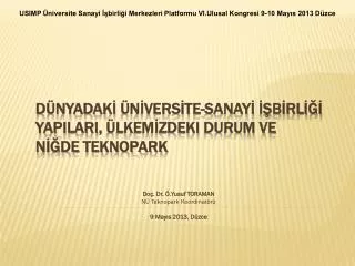 do dr yusuf toraman n teknopark koordinat r 9 may s 2013 d zce