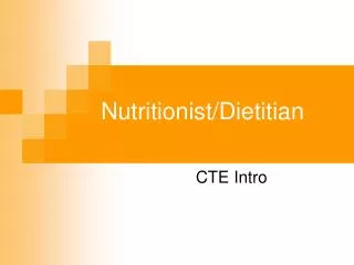 Nutritionist/Dietitian
