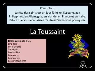 la toussaint