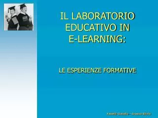 il laboratorio educativo in e learning le esperienze formative