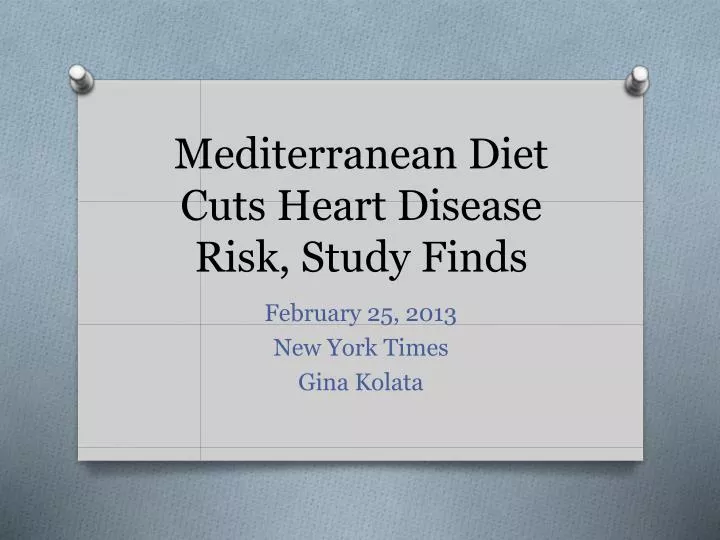 mediterranean diet cuts heart disease risk study finds