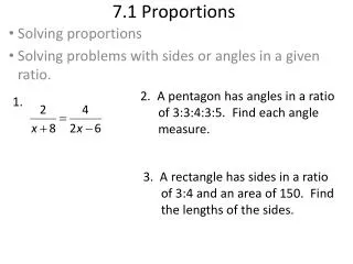 7.1 Proportions