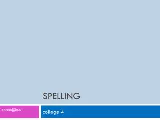 spelling