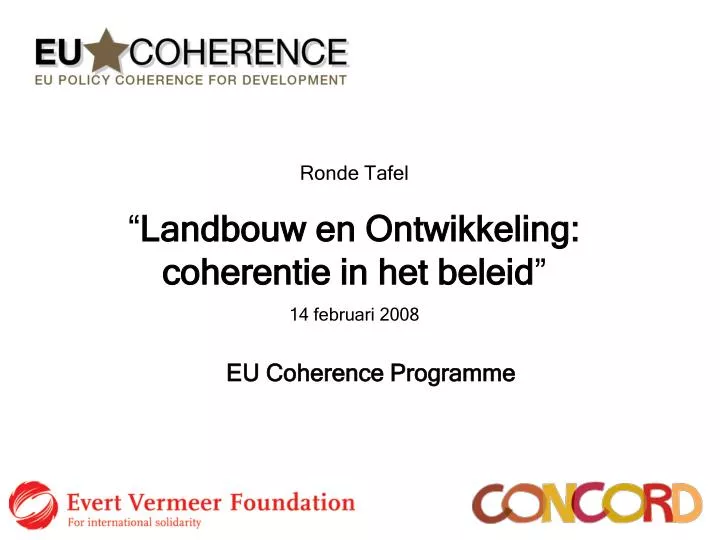 eu coherence programme