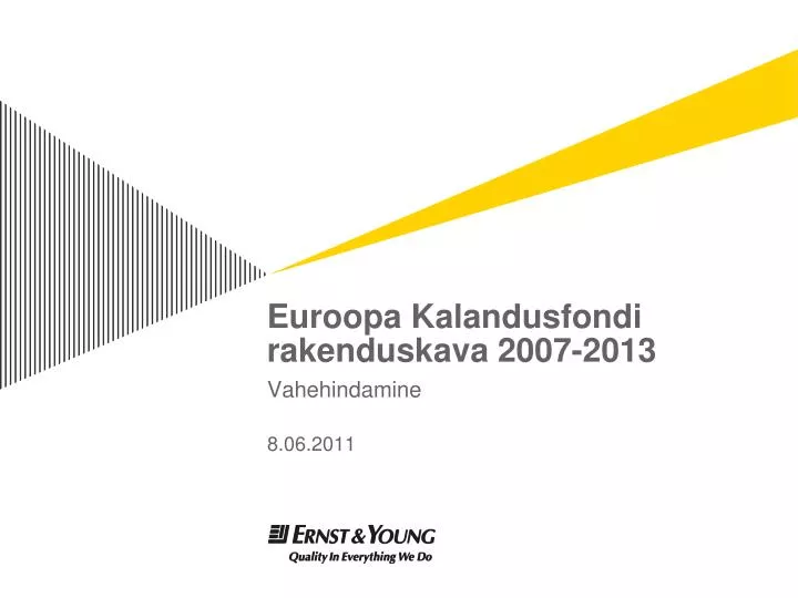 euroopa kalandusfondi rakenduskava 2007 2013