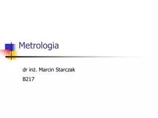 metrologia