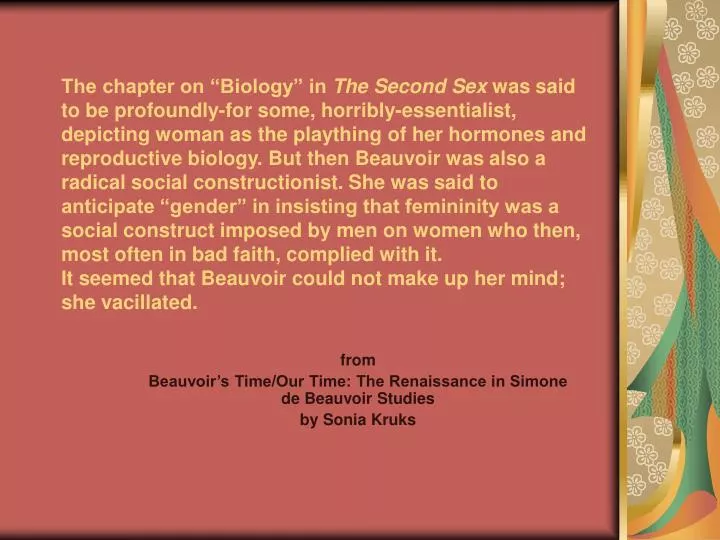 from beauvoir s time our time the renaissance in simone de beauvoir studies by sonia kruks