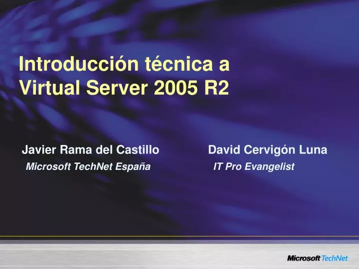 introducci n t cnica a virtual server 2005 r2