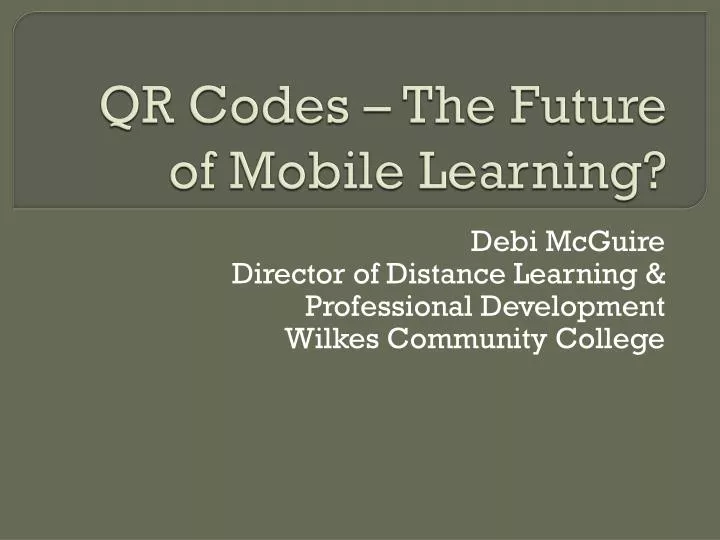 qr codes the future of mobile learning
