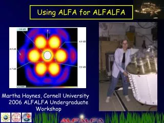 Using ALFA for ALFALFA