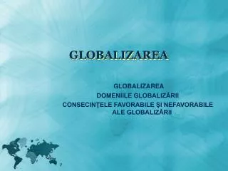 GLOBALIZAREA