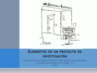 elementos de un proyecto de investigaci n