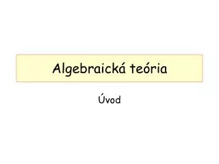 algebraick te ria