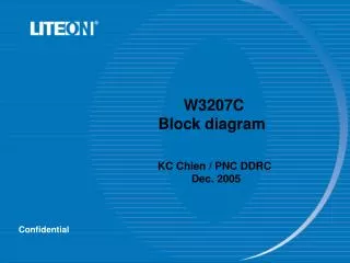 W3207C Block diagram