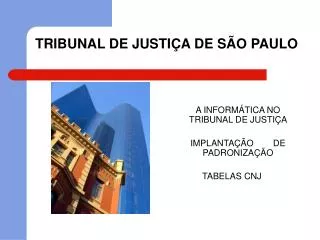 tribunal de justi a de s o paulo