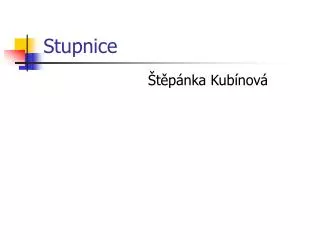 stupnice