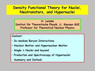 Density Functional Theory for Nuclei, Neutronstars, and Hypernuclei