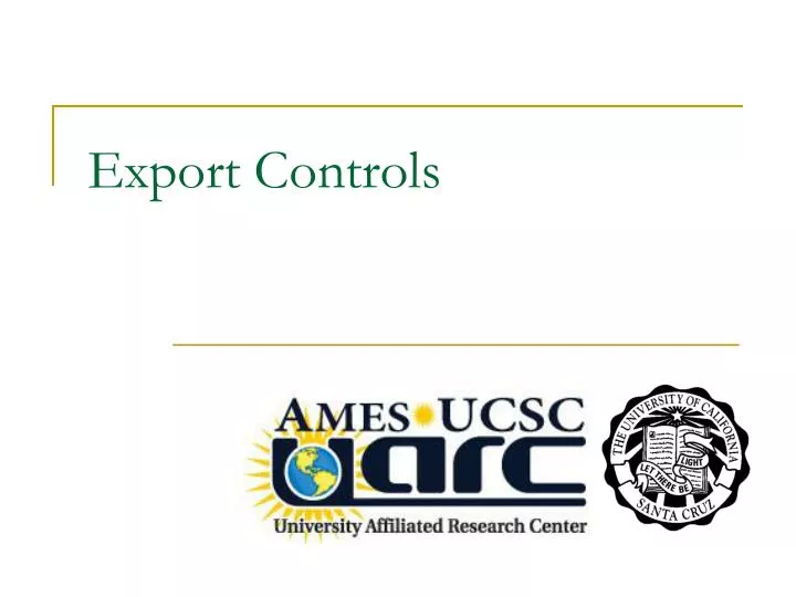 export controls
