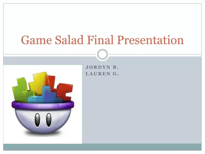 game salad final presentation