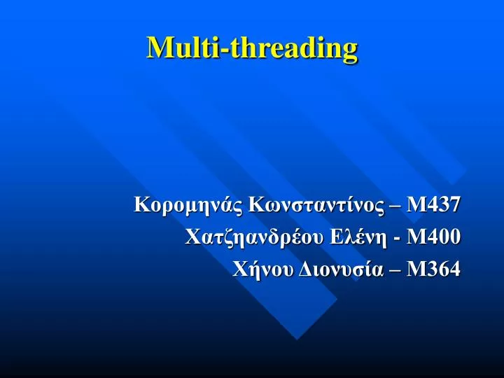 multi threading