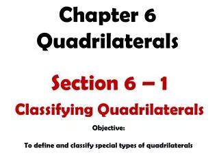 chapter 6 quadrilaterals