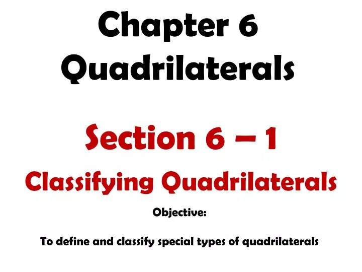 chapter 6 quadrilaterals